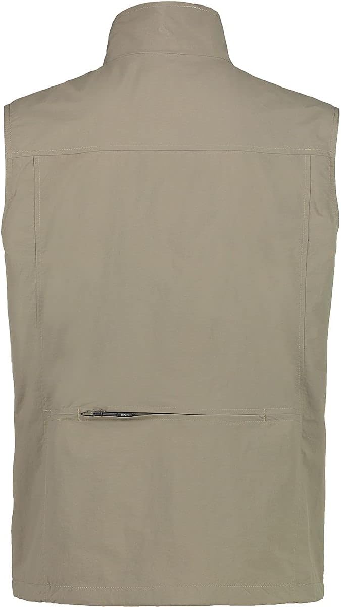 CMP Herren Gilet in Nylon Traspirante Con Spaziose Tasche Weste 54 Holz, 54 Holz