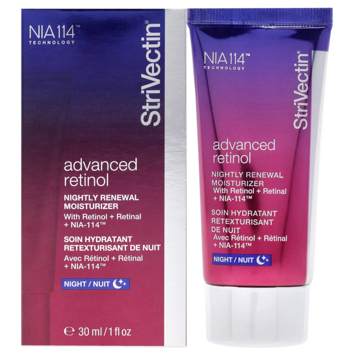 StriVectin Fortschrittliche Retinol Intensive Nacht-Feuchtigkeitscreme, die sichtbare Zeichen des Al