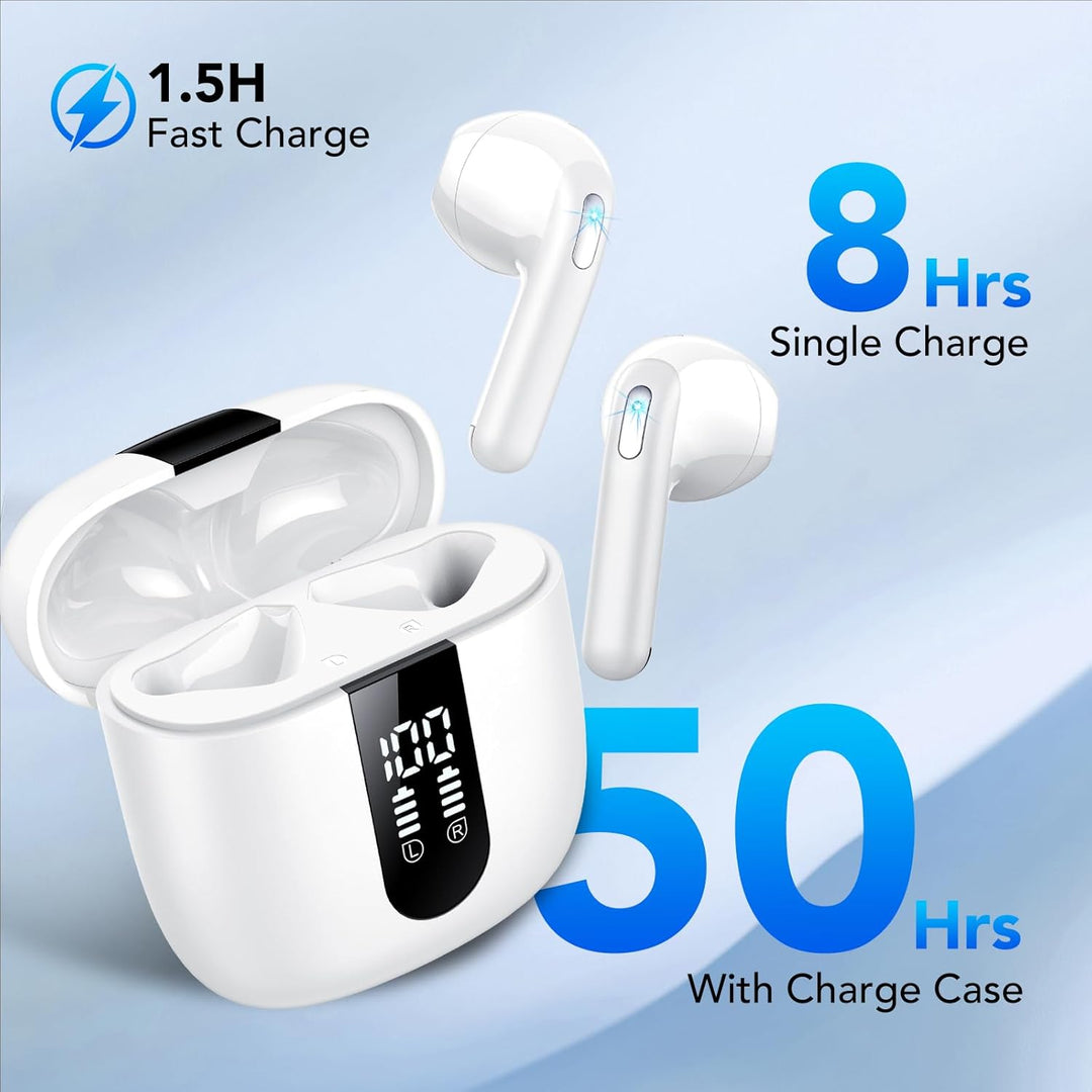 Bluetooth Kopfhörer, In Ear Kopfhörer Kabellos Bluetooth 5.4 Kabellose Kopfhörer mit 4 Mic, 2026 Kab