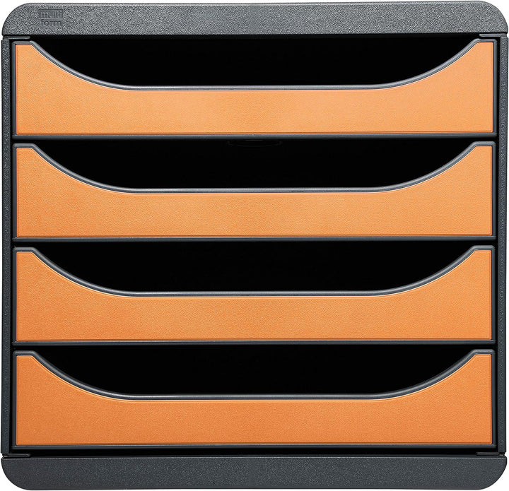 Exacompta 310788D Premium Ablagebox mit 4 Schubladen für DIN A4+ Dokumente. Belastbare Schubladenbox