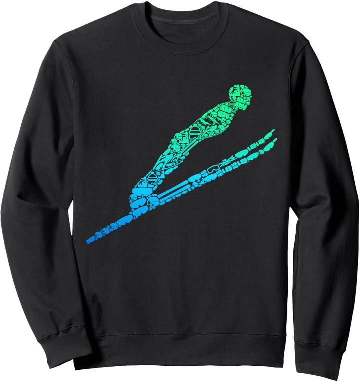 Skispringer Skispringen Skifliegen Sweatshirt