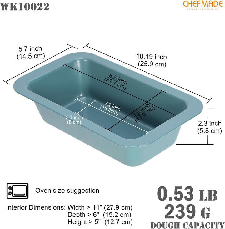 CHEFMADE Brot-Kastenform, 11,4 x 21,6 cm, antihaftbeschichtet, Backgeschirr zum Backen im Ofen, haus