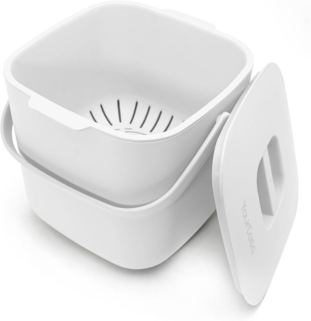 YourCasa® Biomülleimer Küche - 7L - Komposteimer Küche für alltäglichen Biomüll Behälter - Spülmasch