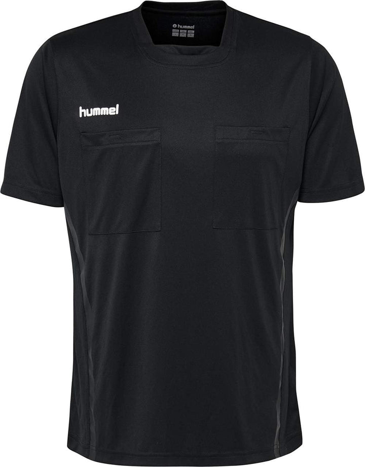 hummel Referee F3648 Schiedsrichter-Trikot, kurzärmelig Schwarz L, Schwarz L