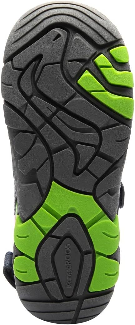 KangaROOS Jungen K-Trek Sandale 29 EU Dk Navy Lime, 29 EU Dk Navy Lime