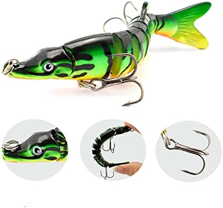 Angelköder Kunstköder Fische Angeln Set Hecht Zander Forellen Köder Swimbait Wobbler Langsam Sinkend