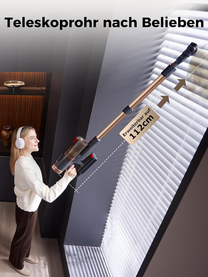 Proscenic P11 Ultra Akku Staubsauger Kabellos, Leichter Selbststehend 50Kpa 50Min Staubsauger mit To