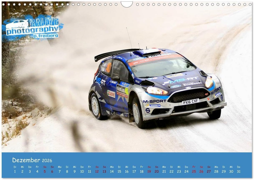 WRC Schweden White Open 2026 (Wandkalender 2026 DIN A3 quer), CALVENDO Monatskalender: Impressionen