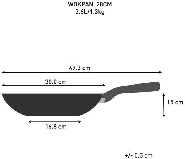 Lagostina Desideria Antihaft-Wok, 28 cm, mit Titanbeschichtung, kratzfest, schnelles und gleichmässi