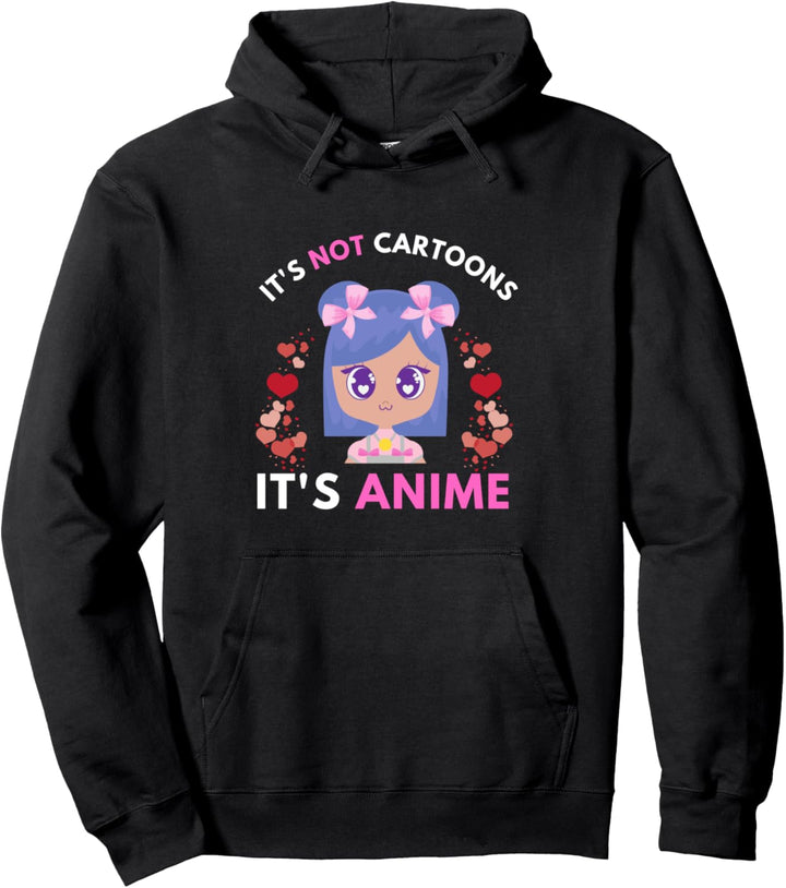 Es ist nicht Cartoons Es ist Anime Girl Hearts Teen Girls Pullover Hoodie
