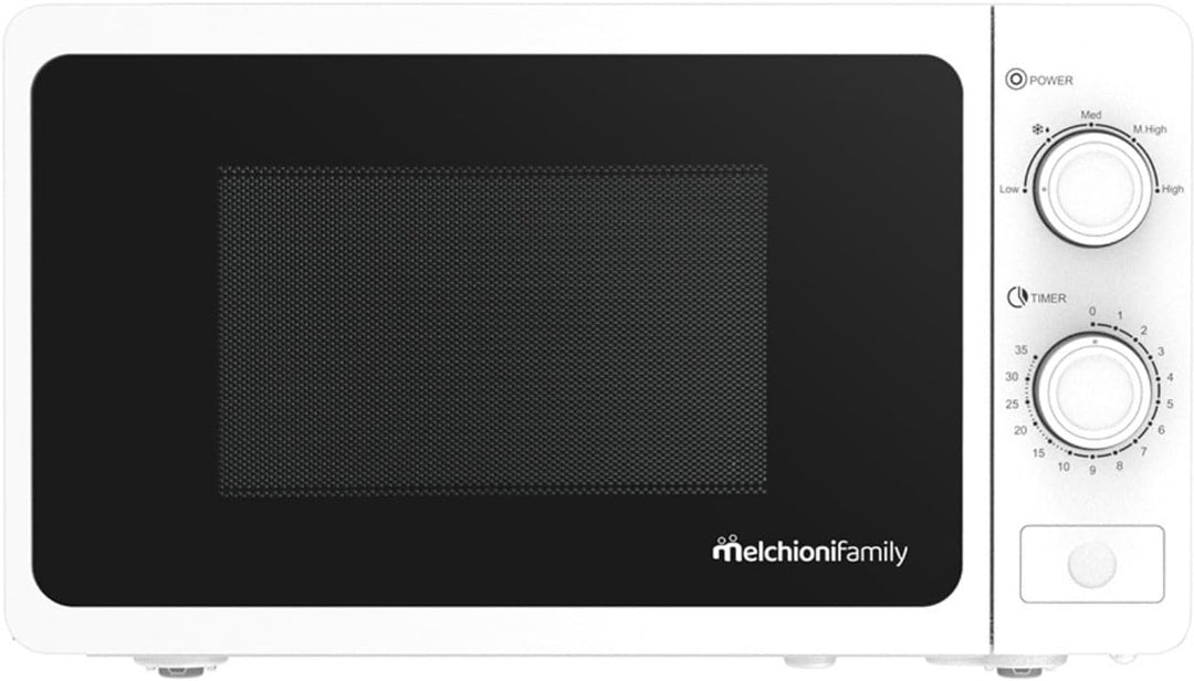 Melchioni Family Mikrowelle mit Grill 20 l, Welle, multifunktionale Mikrowelle, kleine Mikrowelle 80