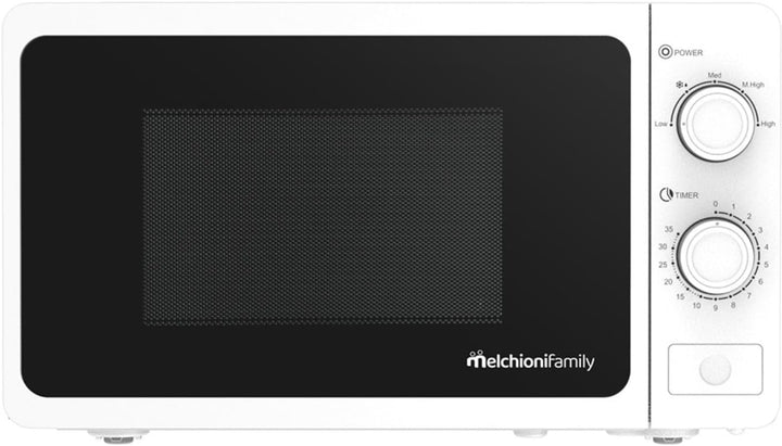 Melchioni Family Mikrowelle mit Grill 20 l, Welle, multifunktionale Mikrowelle, kleine Mikrowelle 80