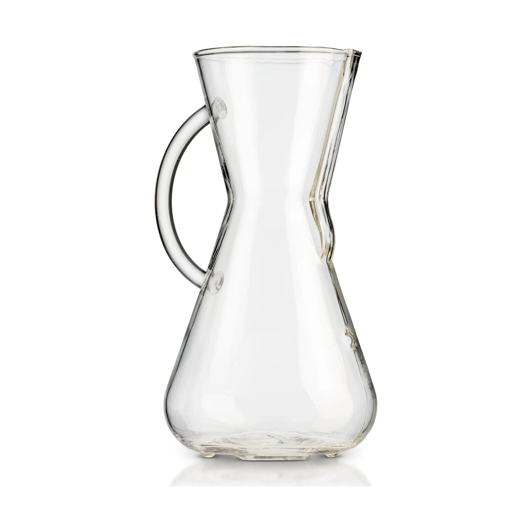 Chemex Kaffee-Karaffe für 1 bis 3 Tassen mit Glasgriff Mit Griff, Mit Griff