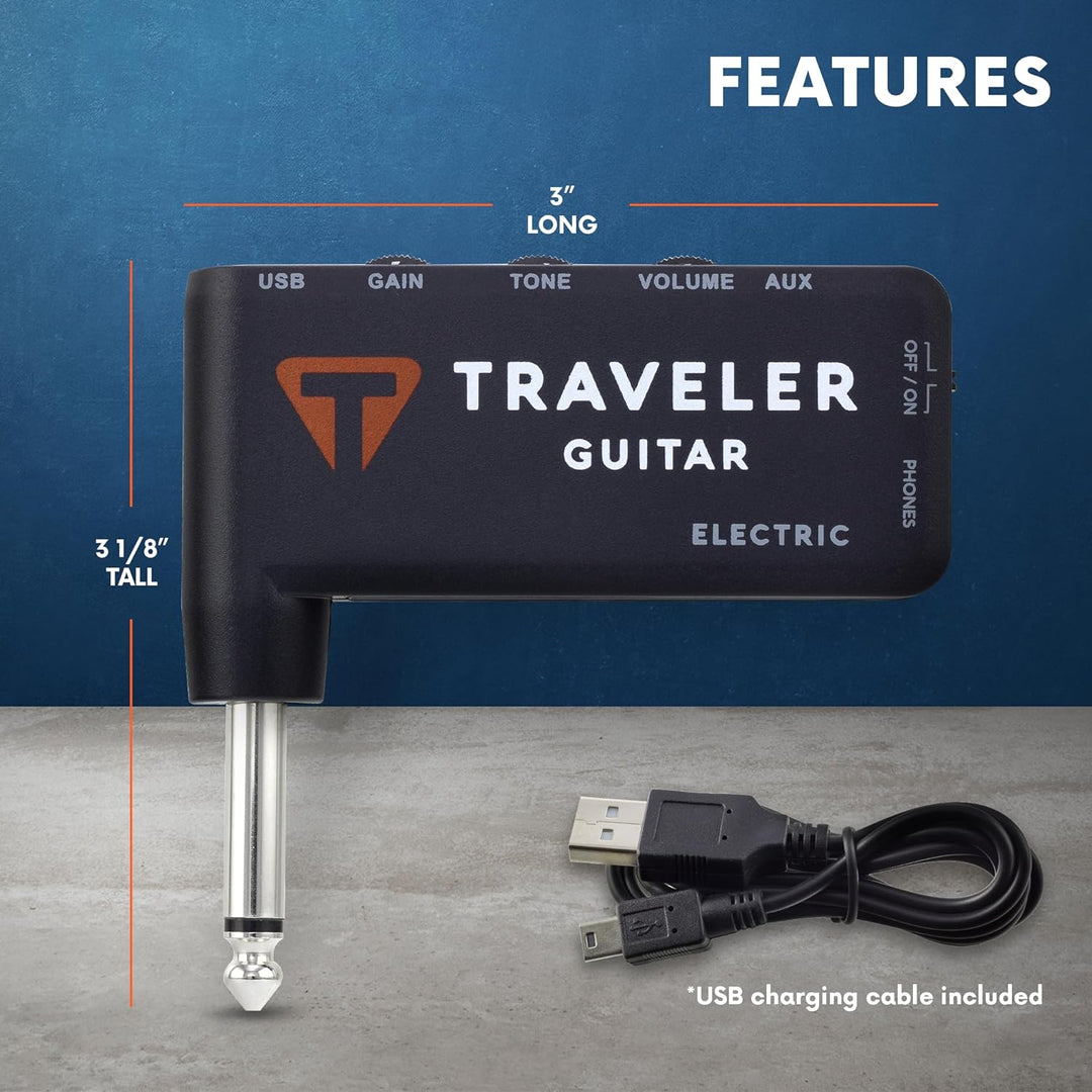 Traveler Gitarren-Kopfhörerverstärker – elektrisch (TGA-1E), Elektrisch