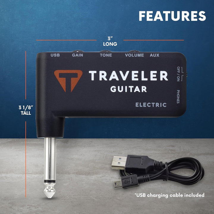 Traveler Gitarren-Kopfhörerverstärker – elektrisch (TGA-1E), Elektrisch