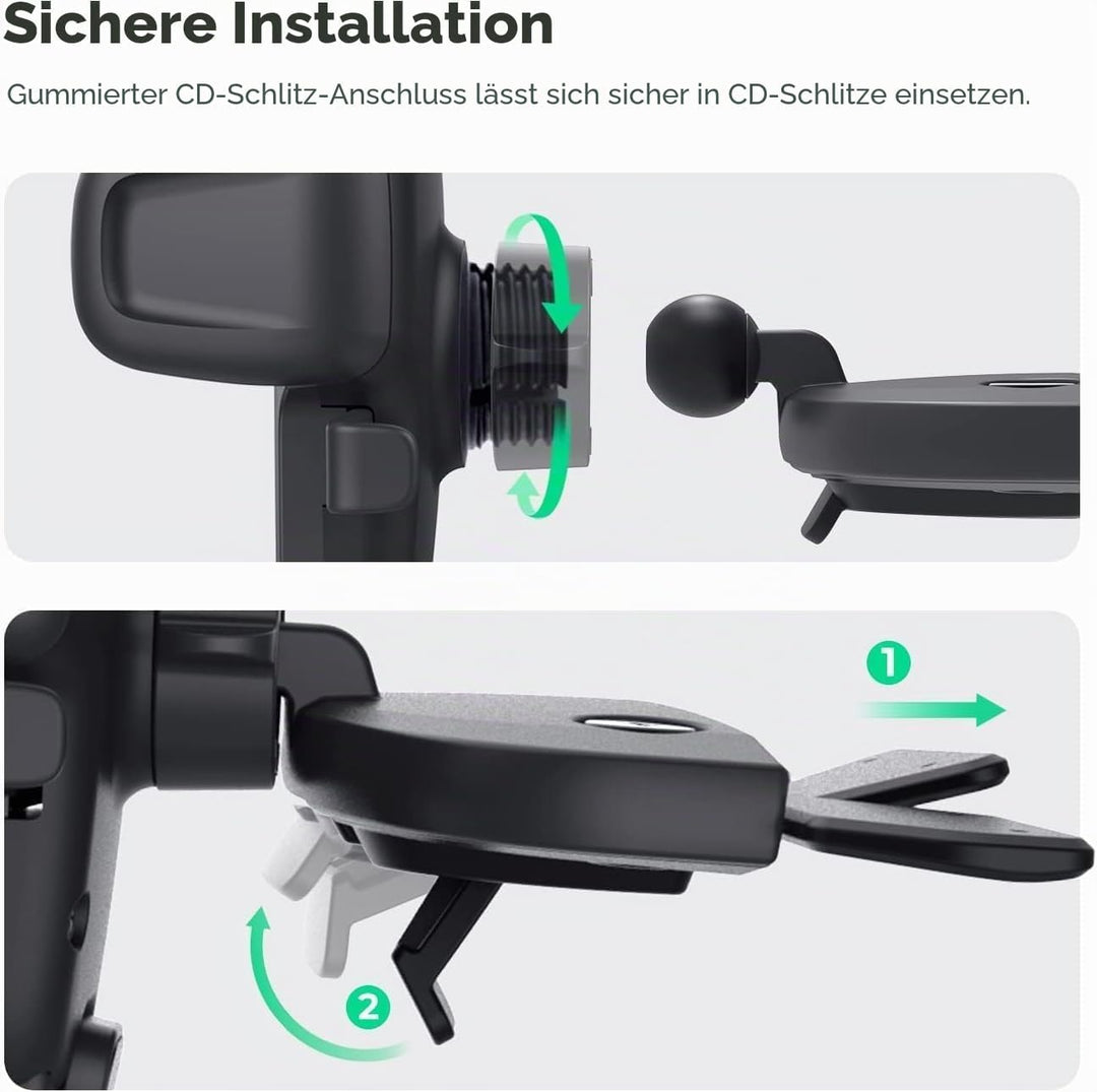 iOttie Easy One Touch 5 CD Slot Mount - Universal KFZ Handyhalterung für iPhone, Google, Samsung, Mo