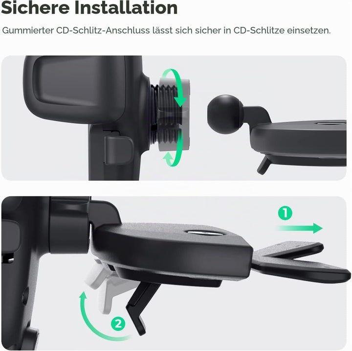 iOttie Easy One Touch 5 CD Slot Mount - Universal KFZ Handyhalterung für iPhone, Google, Samsung, Mo