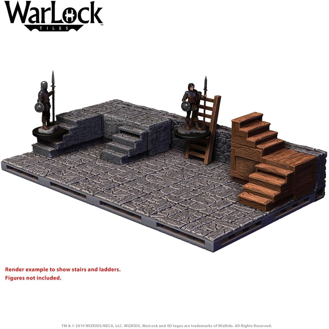 WizKids WZK16504 Zubehör WarLock Fliesen: Treppen und Leitern, WarLock Fliesen: Treppen und Leitern