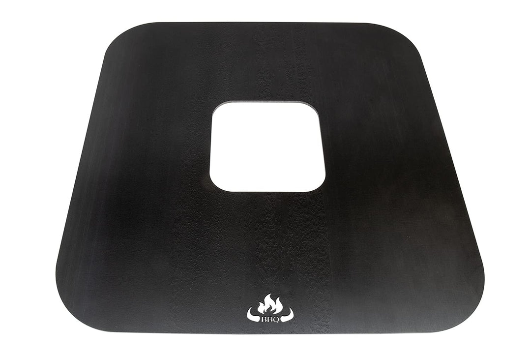 teileplus24 BBQ50 Grillplatte | Grillring | Feuerplatte | BBQ-Platte | Plancha Grillplatte 50cm, Gri