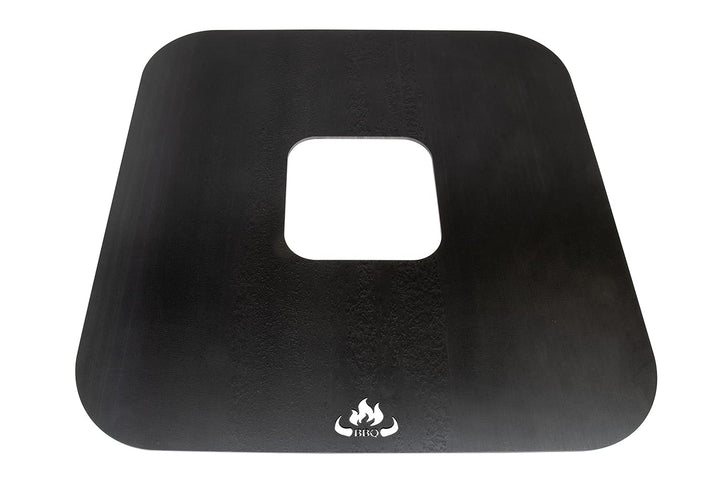 teileplus24 BBQ50 Grillplatte | Grillring | Feuerplatte | BBQ-Platte | Plancha Grillplatte 50cm, Gri