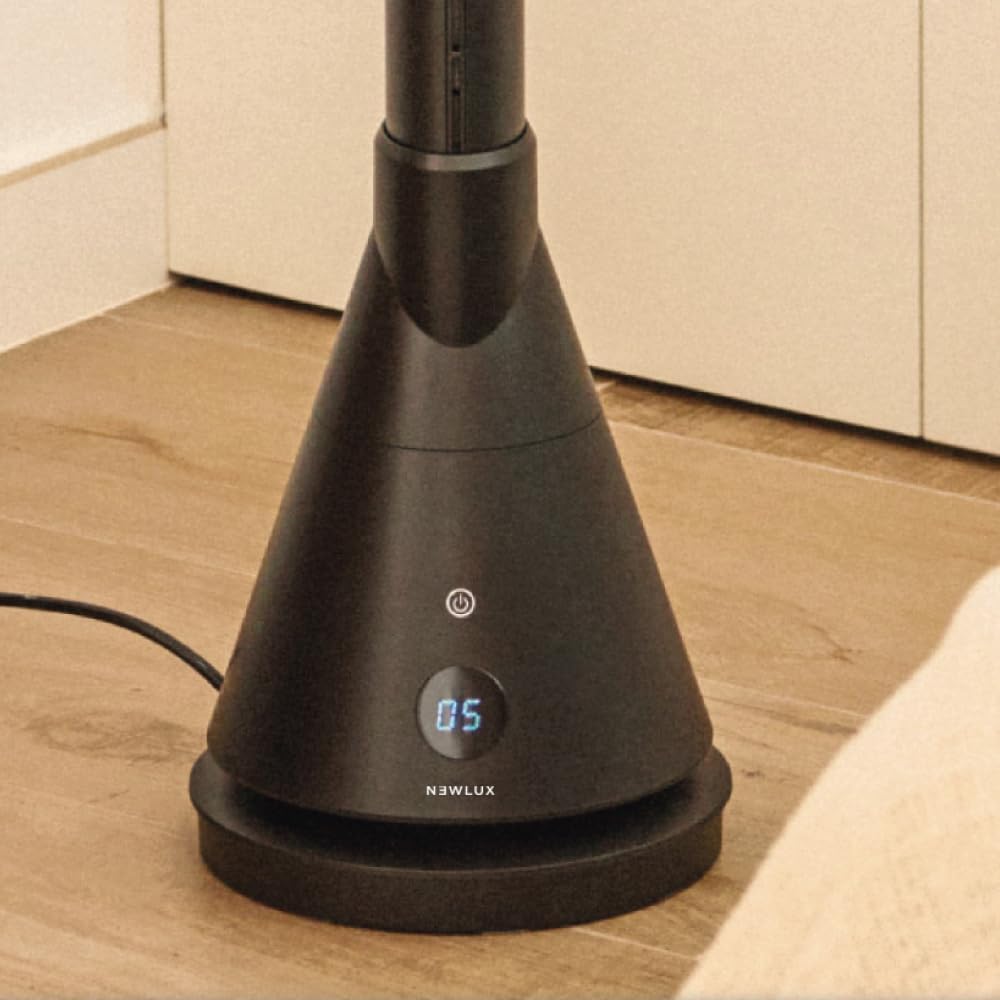 NEWTECK Heizlüfter Dual 365, Ventilator ohne Flügel, Keramik-Heizung, Höhe 101 cm, Fernbedienung, Os