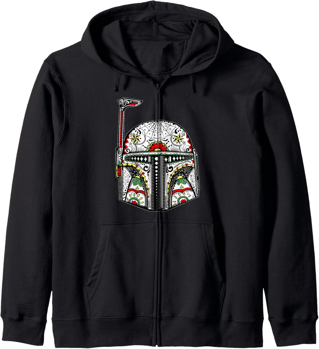 Star Wars Bobe Fett Henna Style Sugar Skull Makeover Kapuzenjacke