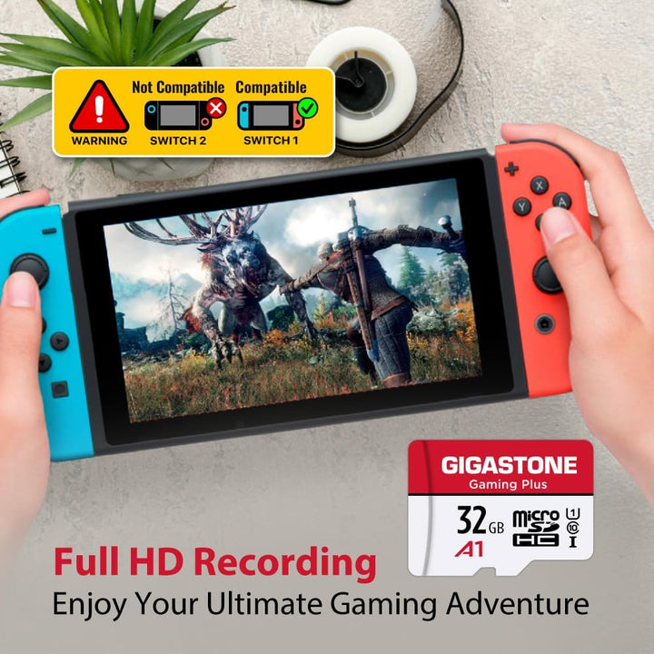 Gigastone Gaming Plus 32GB MicroSDHC Speicherkarte 5er-Pack und SD Adapter, Actionkameras und Drohne