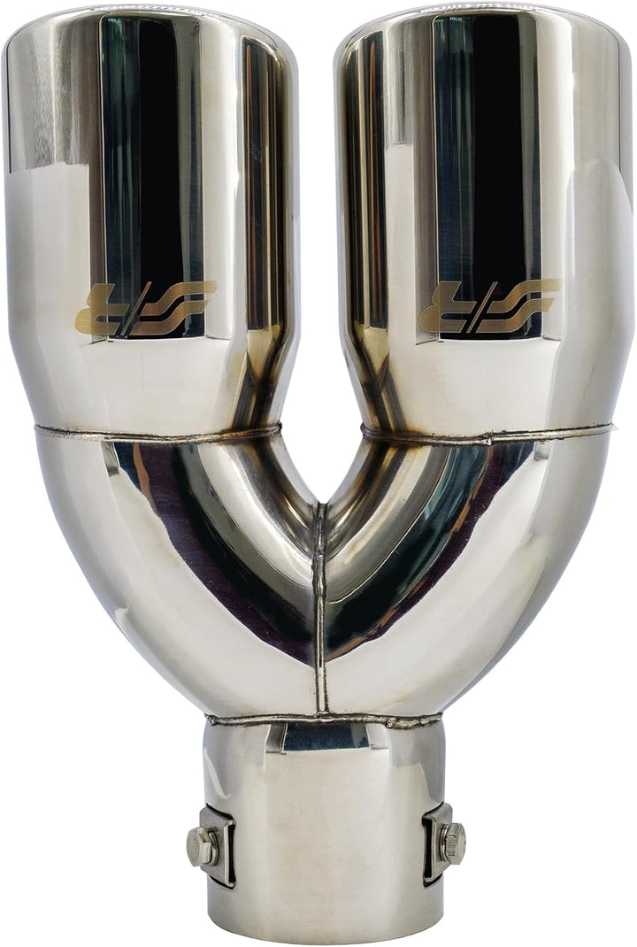 Simoni Racing TRX/18 Exhaust Tip Double Rounded, Inox