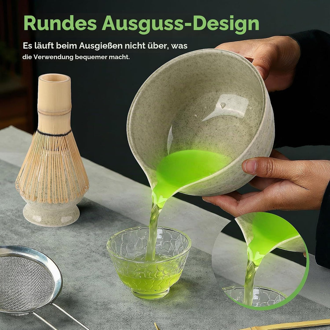 5 Stück Matcha Set, Matcha Whisk Set, Matcha Tea Set, Stylisches Matchas Set Mit Matcha Besen, Match