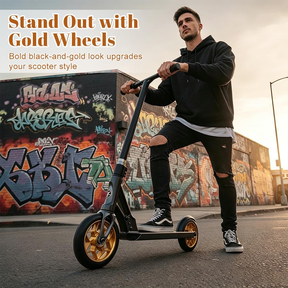 2 Stück Stunt Scooter Rollen, Scooter Ersatzräder, 110mm Scooter Räder mit ABEC, 9 Kugellager, Härte