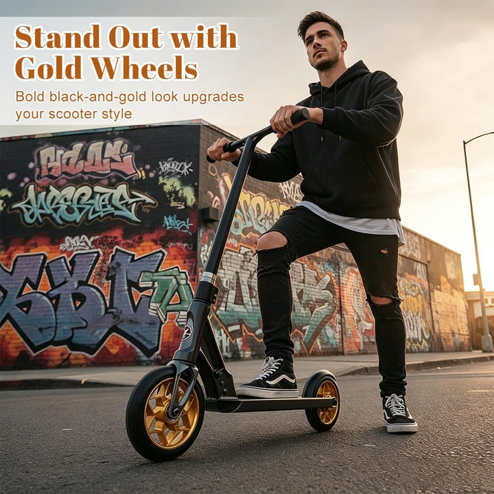 2 Stück Stunt Scooter Rollen, Scooter Ersatzräder, 110mm Scooter Räder mit ABEC, 9 Kugellager, Härte