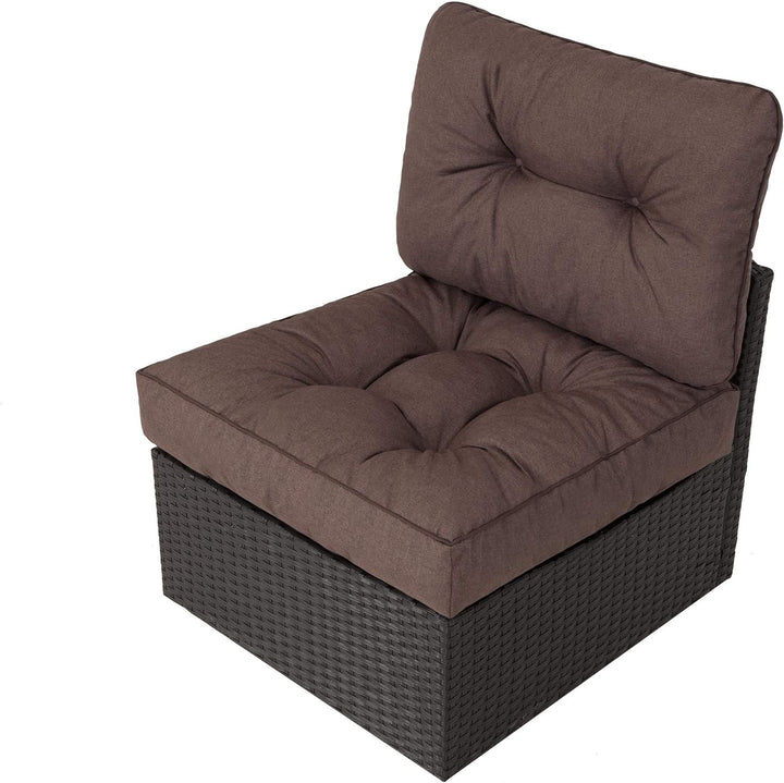 PillowPrim Gartenkissen auf gartenmöbel Rattan Gartenpolster Polsterauflagen Deko Kissen Auflage Pol