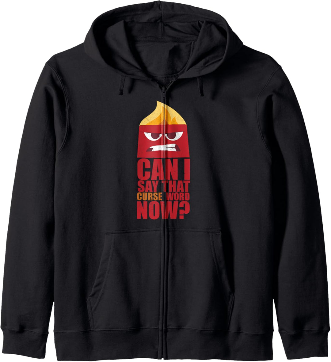 Disney Pixar Inside Out Anger Curse Word Kapuzenjacke