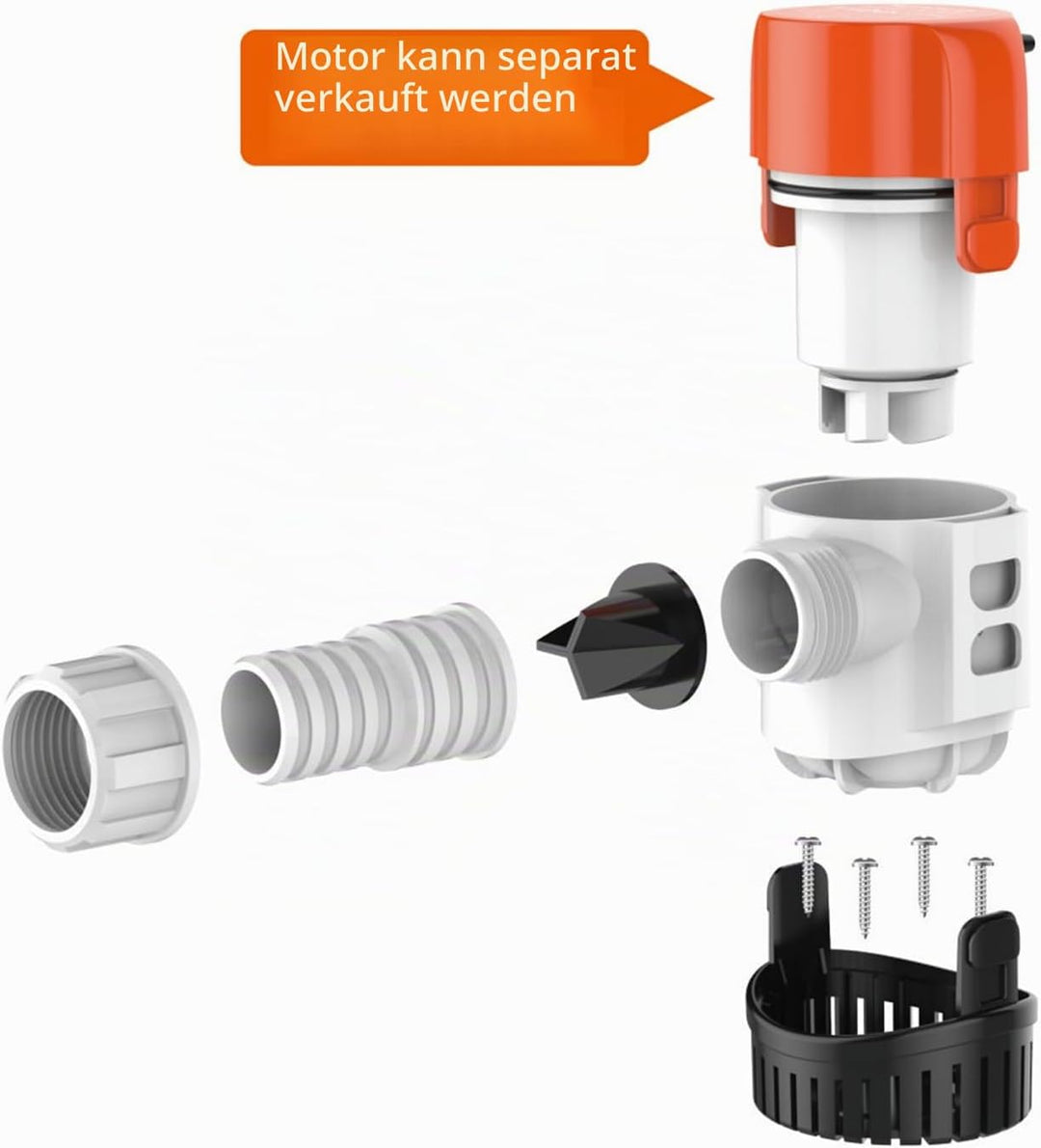 LIGHTEU®, Seaflo DC 12V Non-Automatic Bilgenpumpe 13A SERIE 1100GPH Tauchwasserpumpe für Marineboote