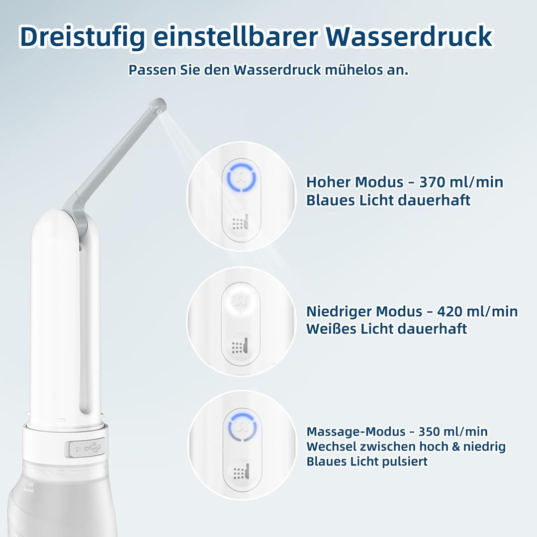 Portable Travel Bidet,400ml Handheld Personal Travel Bidet,IPX7 Waterproof,Shower 3 Pressure,Outdoor