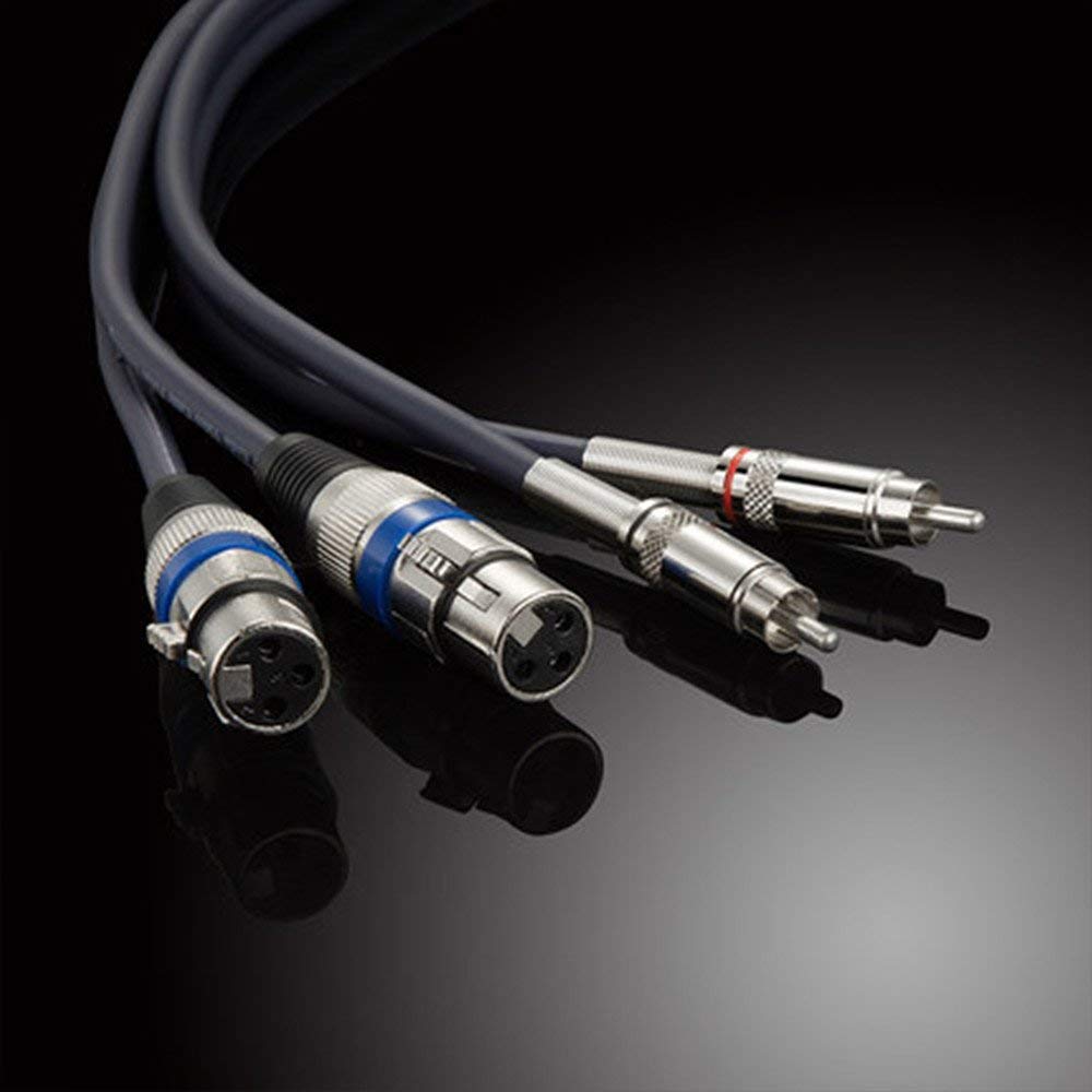 2×XLR Weiblich Kable Auf 2×Cinch Kabel(RCA kable),Hochwertiger XLR-Stecker XLR Mikrofon XLR Patchkab