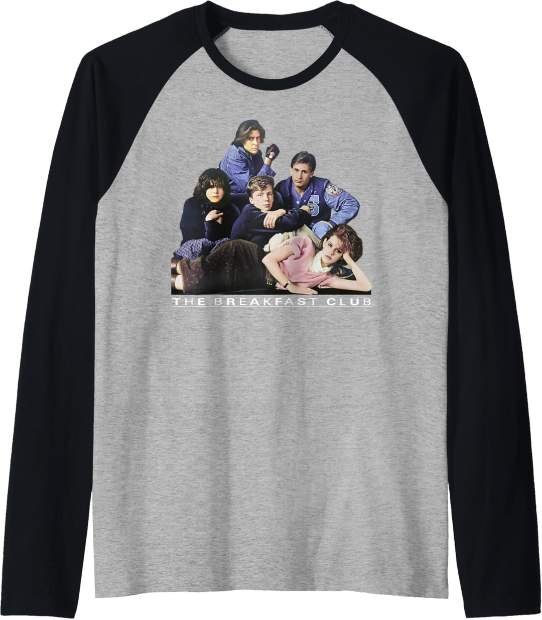 Breakfast Club Group Portrait Movie Logo Raglan