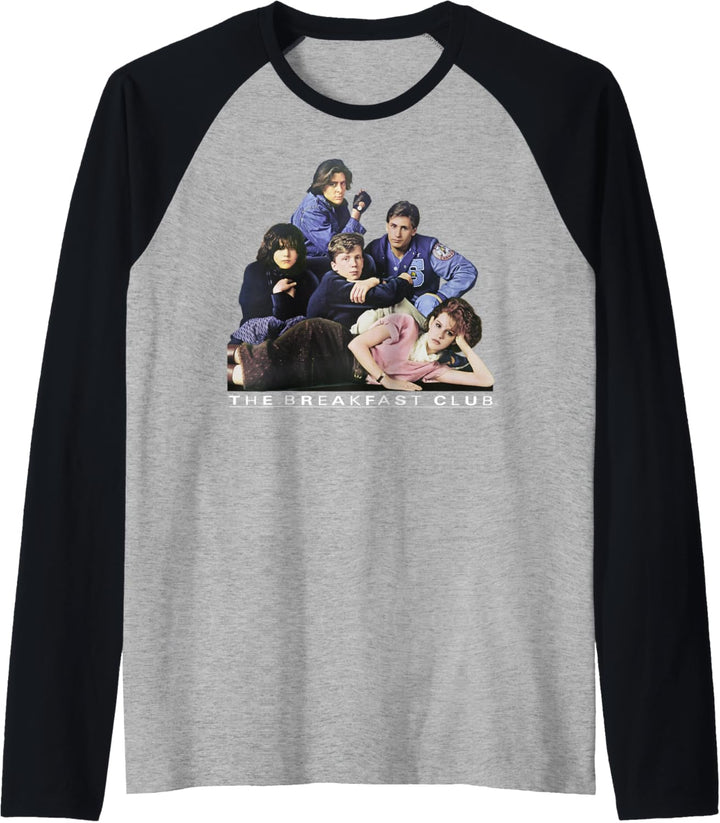 Breakfast Club Group Portrait Movie Logo Raglan