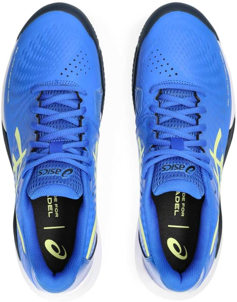 ASICS Challenger 14 Padel Mann Padel-Schuhe Weiss Schwarz 47 EU Illusion Blue Glow Yellow, 47 EU Ill