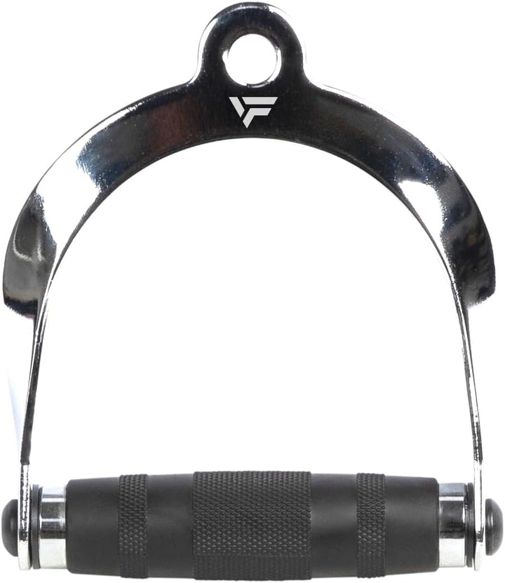 VirtuFit Cable D Handle - Aufsatz für Latzug, Seilzug, Griff mit Drehbarem für Kabelmaschine, Kabelz