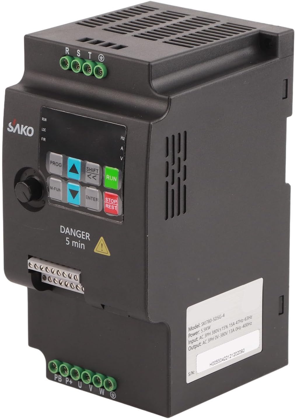 Mini VFD 380 V Frequenzumrichter SKI780-5D5G-4 3-Phasen Leichter Universal-Motor-Drehzahlbegrenzer f