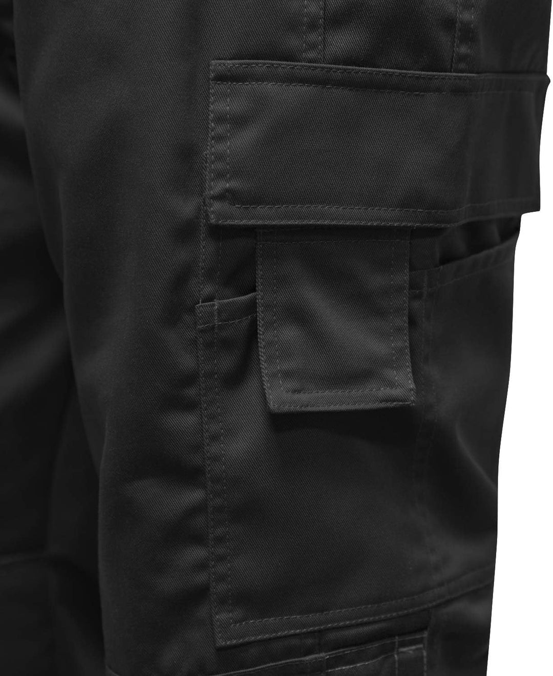 strongAnt Arbeitshose komplett Stretch Männer Berlin Pro Bundhose Schwarz Weiss Grau 42 Schwarz / Po