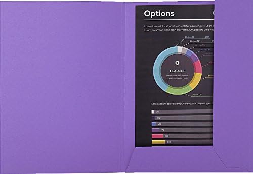Exacompta Rocks "50 Stück Prospekthüllen A4 2 Klappen 24 x 32 cm 24 x 32 dunkelviolett, dunkelviolet