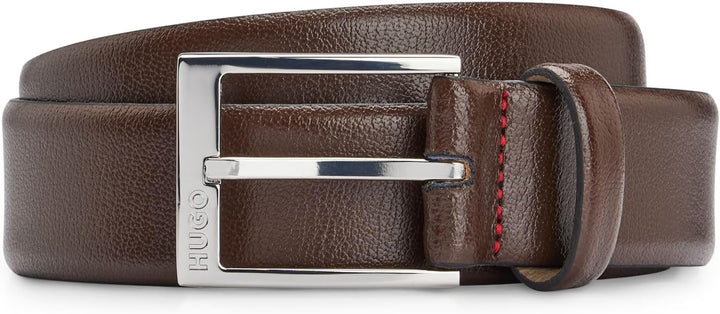 HUGO Gürtel Herren, 100 Braun (Dunkelbraun 202)