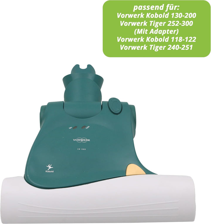 Staubsaugerladen.de Vorwerk Elektrobürste EB 360, elektrische Teppichbürste für Kobold 130, 131, 135
