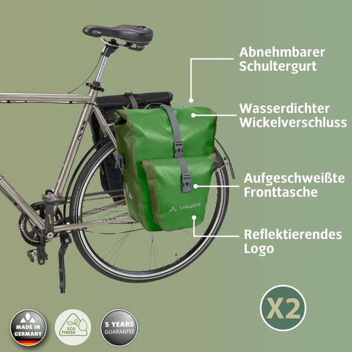 VAUDE Aqua Back Plus - Fahrradtasche - 2 Hinterradtaschen (2x24L) - wasserdicht - Made in Germany Pa