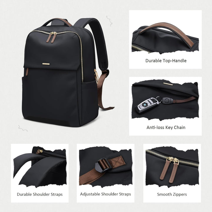 GOLF SUPAGS Laptop Rucksack Damen für 15,6 Zoll Arbeitsrucksack Anti Diebstahl Casual Daypack für Ar