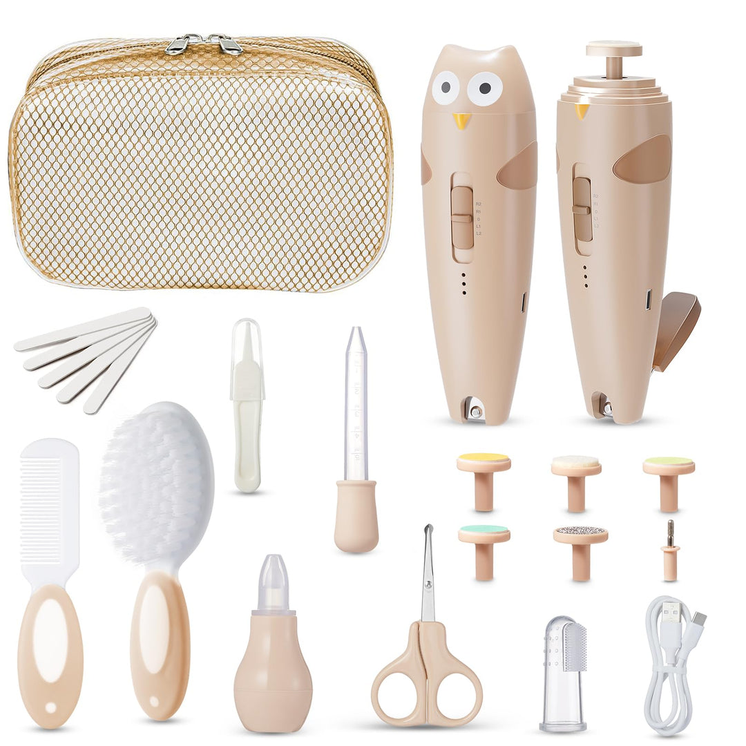 Lictin Baby Nagelfeile Elektrisch, Elektrische Nagelfeile mit 6 Schleifkopf, 25 in 1 Baby Nagelset m