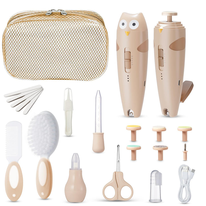 Lictin Baby Nagelfeile Elektrisch, Elektrische Nagelfeile mit 6 Schleifkopf, 25 in 1 Baby Nagelset m