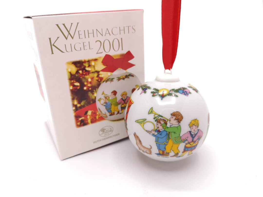 Hutschenreuther Weihnachtskugel 2001*Rarität, Kugel, Baumkugel, Porzellankugel, Baumanhänger, Anhäng